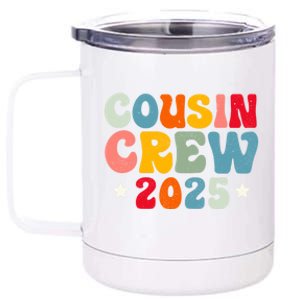 Groovy Cousin Crew 2025 Christmas Making Memories Xmas 2025 Gift 12 oz Stainless Steel Tumbler Cup