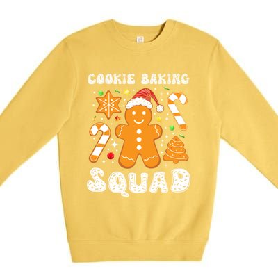 Gingerbread Cookies Cookie Baking Squad Christmas Baker Gift Premium Crewneck Sweatshirt