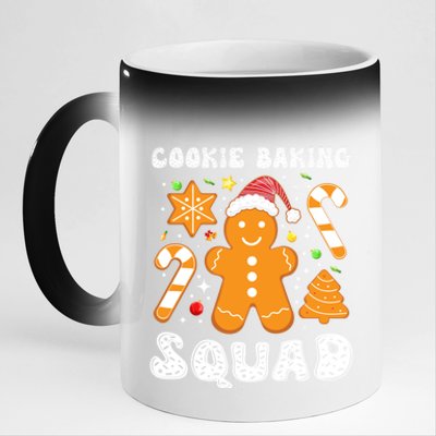 Gingerbread Cookies Cookie Baking Squad Christmas Baker Gift 11oz Black Color Changing Mug