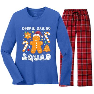 Gingerbread Cookies Cookie Baking Squad Christmas Baker Gift Women's Long Sleeve Flannel Pajama Set 