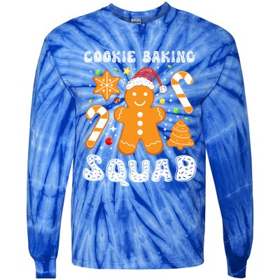 Gingerbread Cookies Cookie Baking Squad Christmas Baker Gift Tie-Dye Long Sleeve Shirt