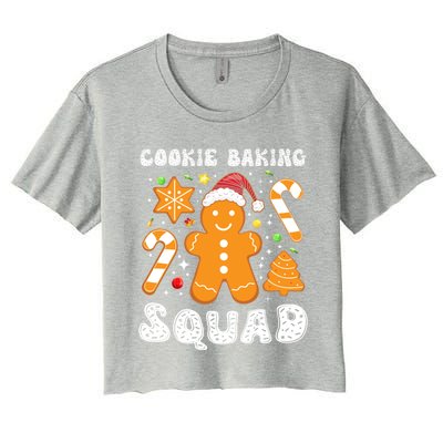 Gingerbread Cookies Cookie Baking Squad Christmas Baker Gift Women's Crop Top Tee