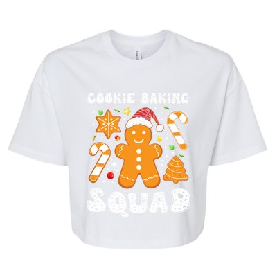 Gingerbread Cookies Cookie Baking Squad Christmas Baker Gift Bella+Canvas Jersey Crop Tee