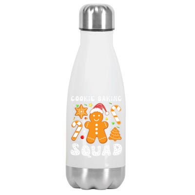 Gingerbread Cookies Cookie Baking Squad Christmas Baker Gift Stainless Steel Insulated Water Bottle