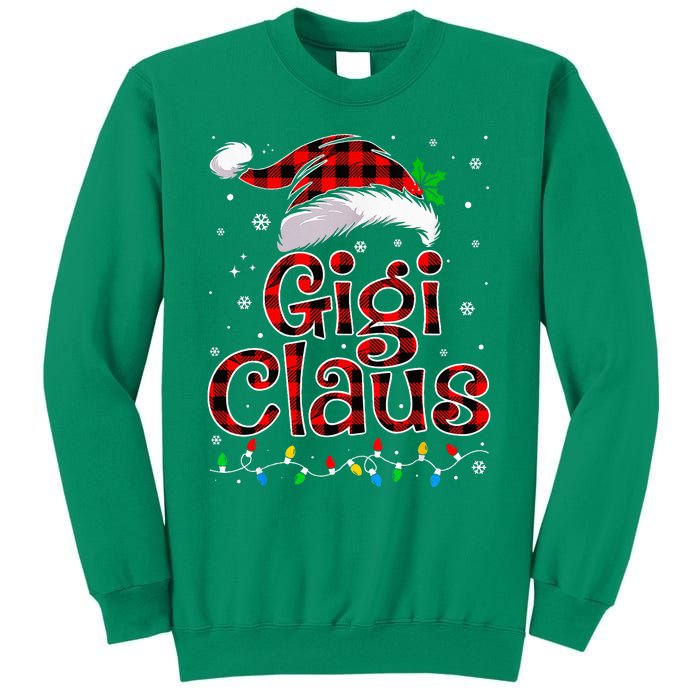 Gigi Claus Christmas Lights Pajama Family Matching Sweatshirt