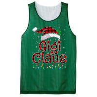 Gigi Claus Christmas Lights Pajama Family Matching Mesh Reversible Basketball Jersey Tank