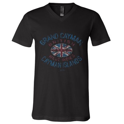 Grand Cayman Cayman Islands British West Indies V-Neck T-Shirt