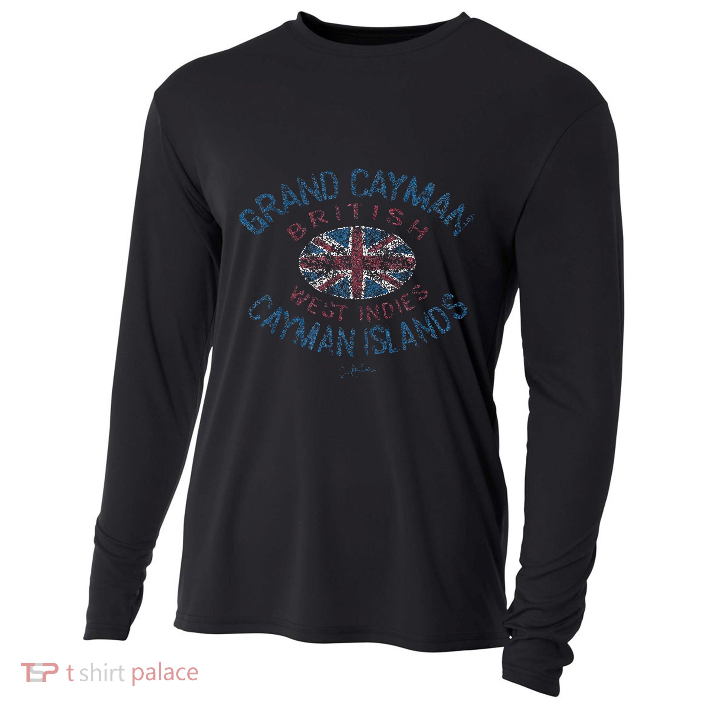 Grand Cayman Cayman Islands British West Indies Cooling Performance Long Sleeve Crew