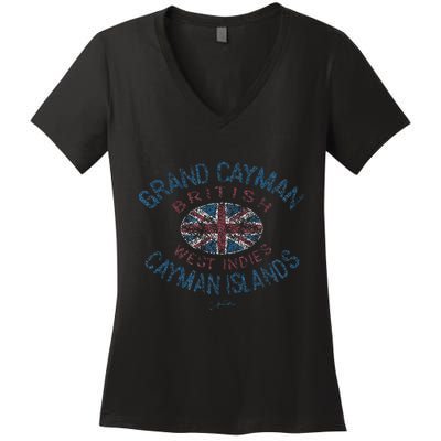 Grand Cayman Cayman Islands British West Indies Women's V-Neck T-Shirt