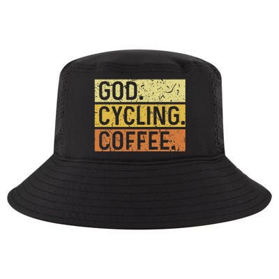 God Cycling Coffee Jesus Mountain Bike Mtb Biking Cool Comfort Performance Bucket Hat