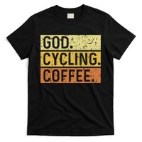 God Cycling Coffee Jesus Mountain Bike Mtb Biking T-Shirt