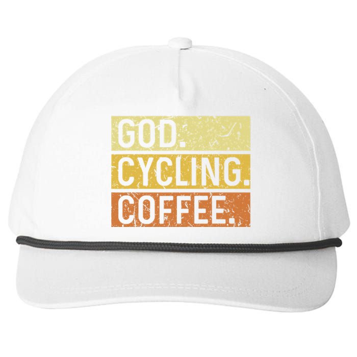 God Cycling Coffee Jesus Mountain Bike Mtb Biking Snapback Five-Panel Rope Hat