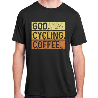 God Cycling Coffee Jesus Mountain Bike Mtb Biking Adult ChromaSoft Performance T-Shirt