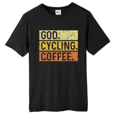 God Cycling Coffee Jesus Mountain Bike Mtb Biking Tall Fusion ChromaSoft Performance T-Shirt