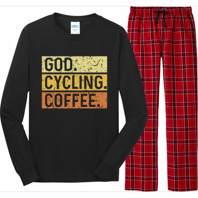 God Cycling Coffee Jesus Mountain Bike Mtb Biking Long Sleeve Pajama Set