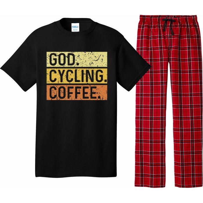 God Cycling Coffee Jesus Mountain Bike Mtb Biking Pajama Set