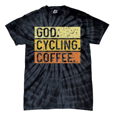 God Cycling Coffee Jesus Mountain Bike Mtb Biking Tie-Dye T-Shirt