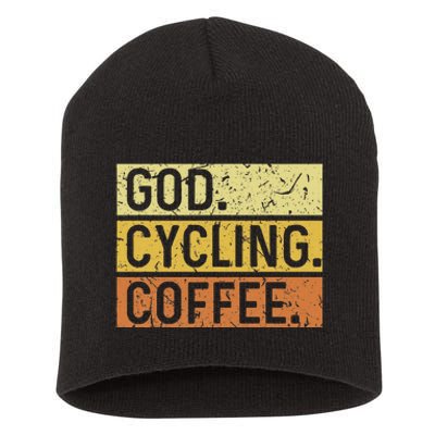 God Cycling Coffee Jesus Mountain Bike Mtb Biking Short Acrylic Beanie