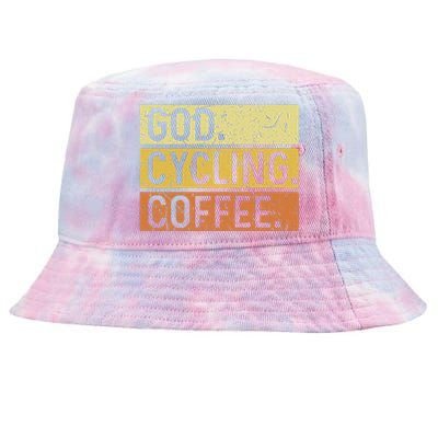 God Cycling Coffee Jesus Mountain Bike Mtb Biking Tie-Dyed Bucket Hat