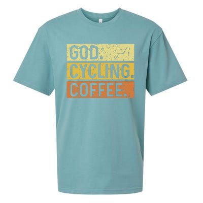 God Cycling Coffee Jesus Mountain Bike Mtb Biking Sueded Cloud Jersey T-Shirt