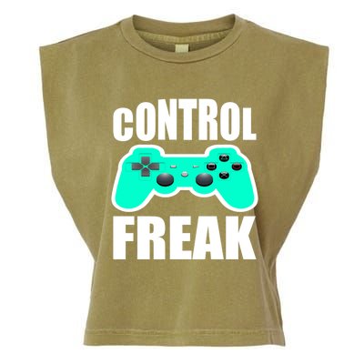 Game Console Controller Joystick Control Freak Gift Garment-Dyed Women's Muscle Tee