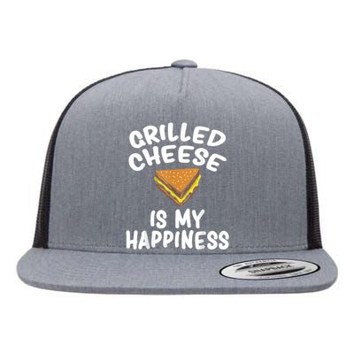 Grilled Cheese Cute Funny Sandwich Lover Design Flat Bill Trucker Hat