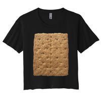 Graham Cracker Camping And Smores Group Halloween Costume Gift Women's Crop Top Tee