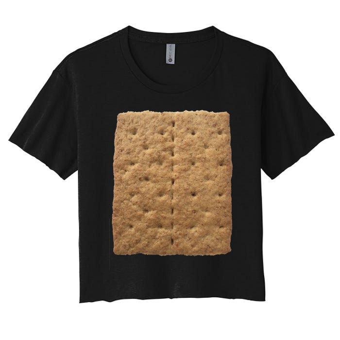 Graham Cracker Camping And Smores Group Halloween Costume Gift Women's Crop Top Tee