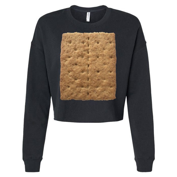 Graham Cracker Camping And Smores Group Halloween Costume Gift Cropped Pullover Crew