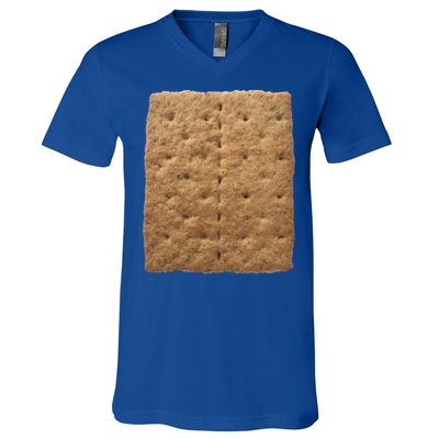 Graham Cracker Camping And Smores Group Halloween Costume Gift V-Neck T-Shirt