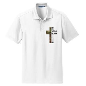 Green Camo Christian Cross Gifts John 316 Bible Verse Dry Zone Grid Polo