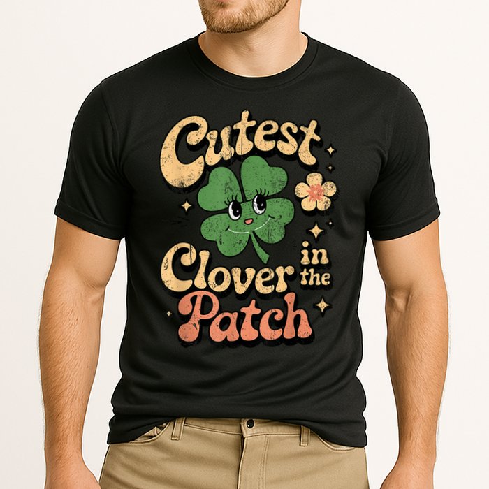 Girl Cutest Clover In The Patch Baby St Patricks Day Gift Cooling Performance Crew T-Shirt