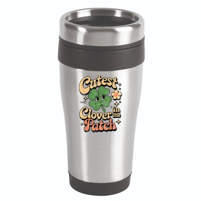 Girl Cutest Clover In The Patch Baby St Patricks Day Gift 16oz Travel Tumbler