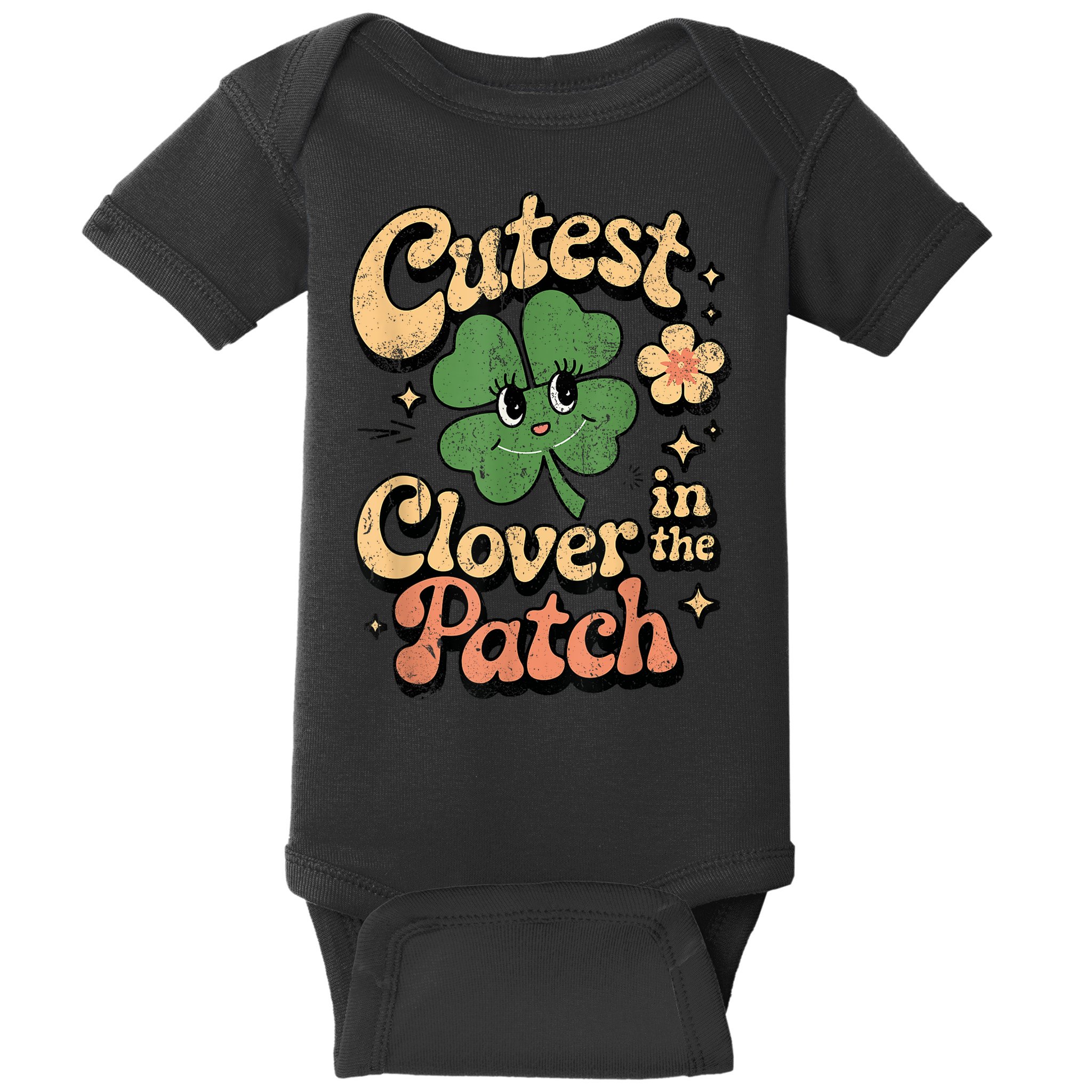 Girl Cutest Clover In The Patch Baby St Patricks Day Gift Baby Bodysuit