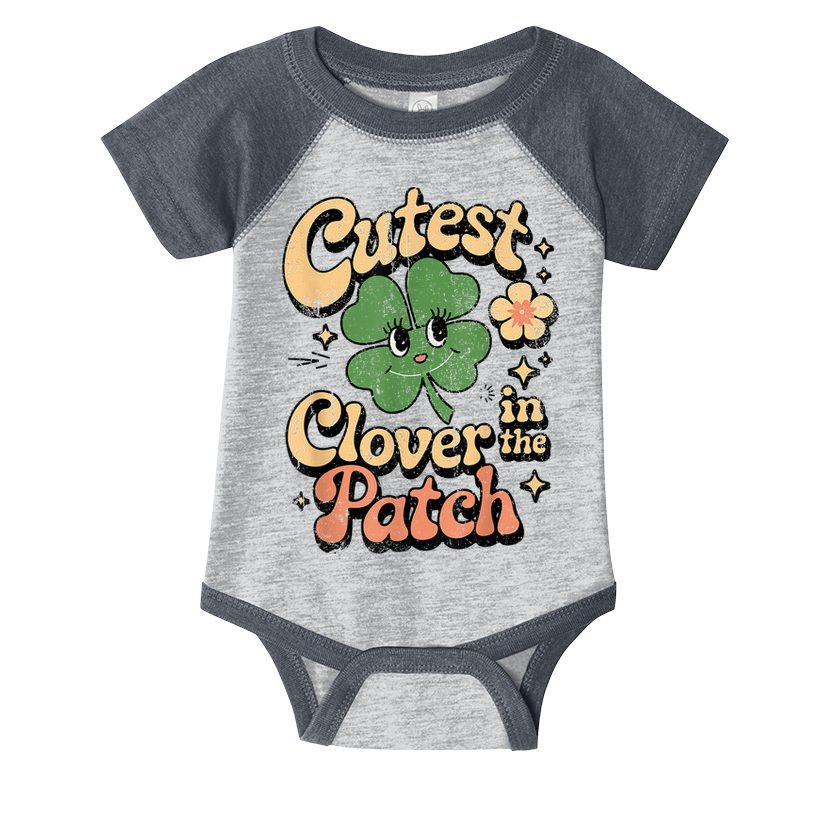 Girl Cutest Clover In The Patch Baby St Patricks Day Gift Infant Baby Jersey Bodysuit