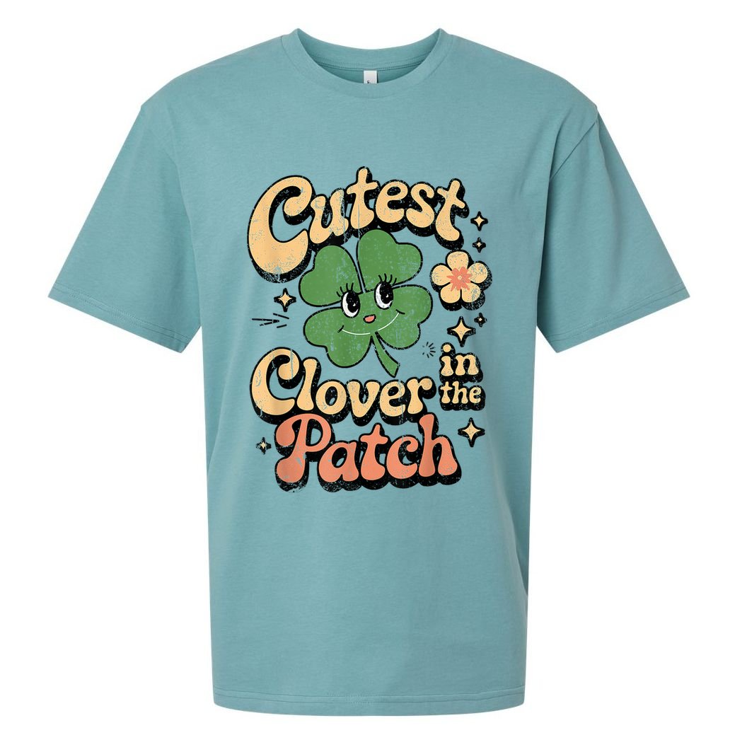 Girl Cutest Clover In The Patch Baby St Patricks Day Gift Sueded Cloud Jersey T-Shirt