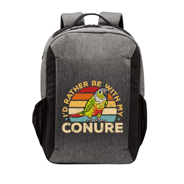 Green Cheek Conure ID Rather Be With My Conure Vector Backpack