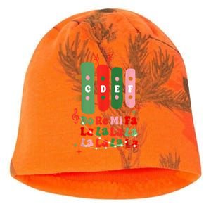 Groovy Christmas Cdef Do Re Mi Fa La La La La Music Teacher Xmas Gift Kati - Camo Knit Beanie