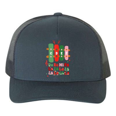 Groovy Christmas Cdef Do Re Mi Fa La La La La Music Teacher Xmas Gift Yupoong Adult 5-Panel Trucker Hat