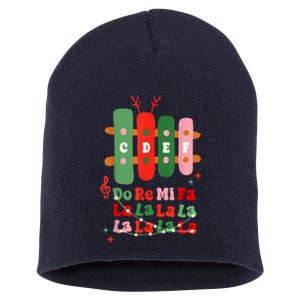 Groovy Christmas Cdef Do Re Mi Fa La La La La Music Teacher Xmas Gift Short Acrylic Beanie