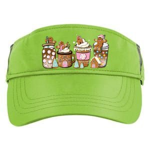 Gingerbread Christmas Coffee Christmas Coffee Adult Drive Performance Visor