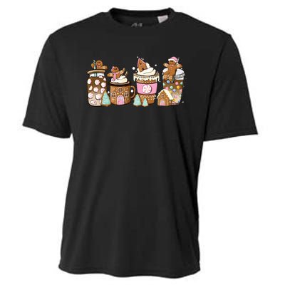 Gingerbread Christmas Coffee Christmas Coffee Cooling Performance Crew T-Shirt