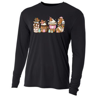 Gingerbread Christmas Coffee Christmas Coffee Cooling Performance Long Sleeve Crew