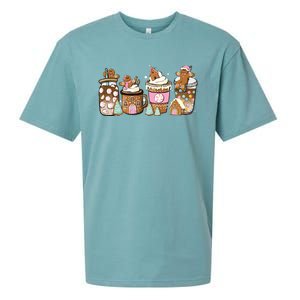 Gingerbread Christmas Coffee Christmas Coffee Sueded Cloud Jersey T-Shirt