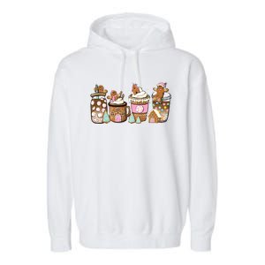 Gingerbread Christmas Coffee Christmas Coffee Garment-Dyed Fleece Hoodie