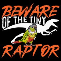 Green Cheek Conure Beware Of The Tiny Raptor Bird Conure Full-Length Apron With Pockets