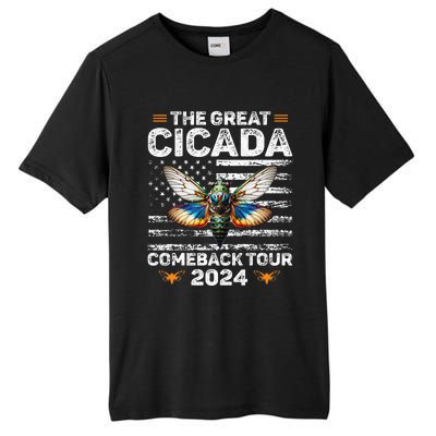 Great Cicada Come Back 2024 Cicada Invasion 2024 Tall Fusion ChromaSoft Performance T-Shirt