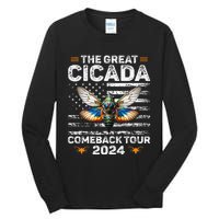 Great Cicada Come Back 2024 Cicada Invasion 2024 Tall Long Sleeve T-Shirt