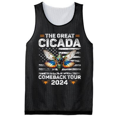 Great Cicada Come Back 2024 Cicada Invasion 2024 Mesh Reversible Basketball Jersey Tank