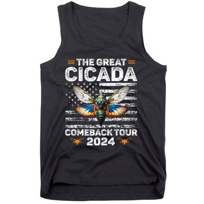 Great Cicada Come Back 2024 Cicada Invasion 2024 Tank Top